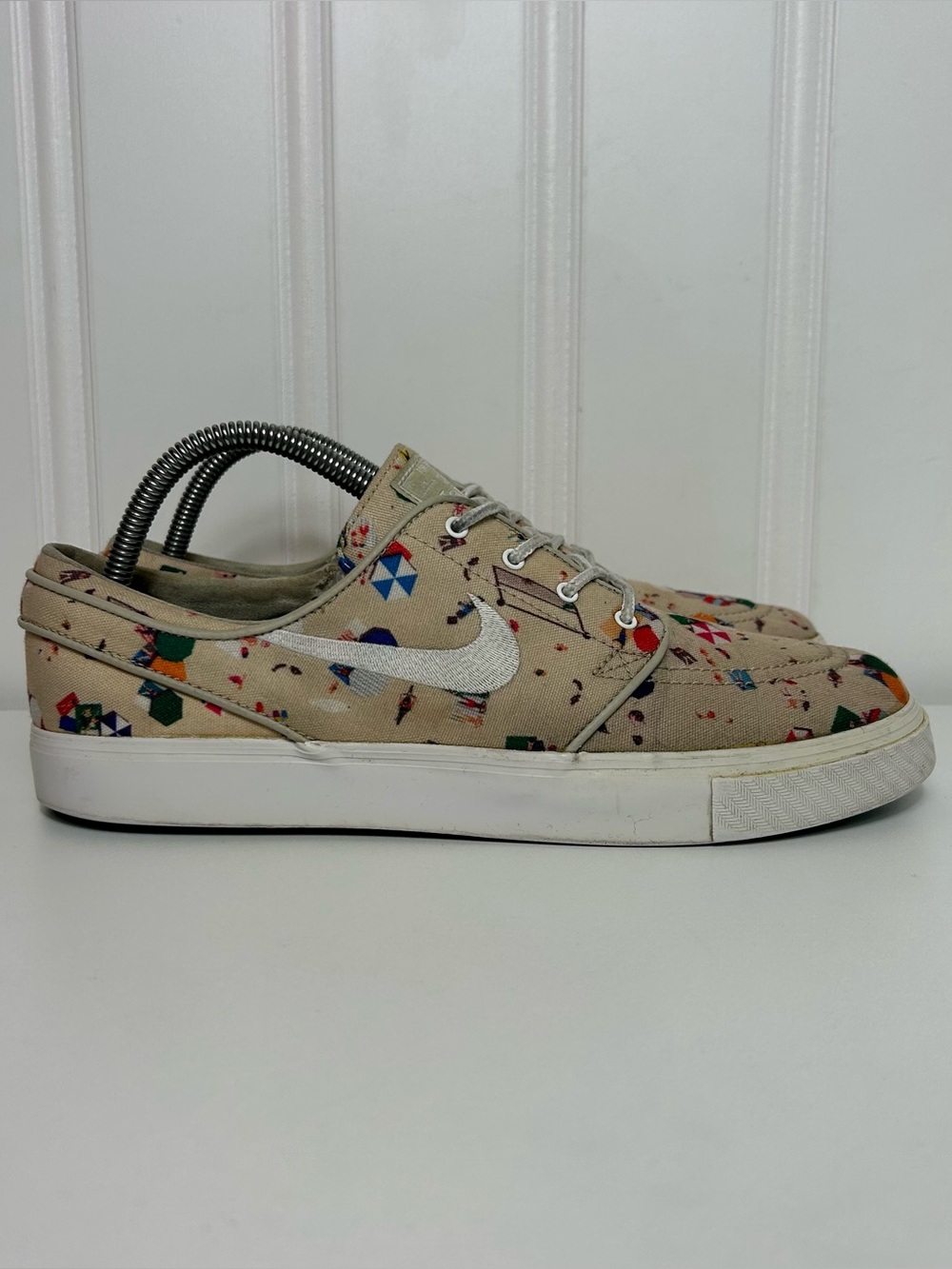 Nike sb Stefan janoski lace low beach beige white Canvas skate men’s 8.5